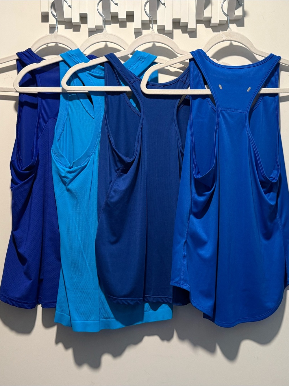 Blue Women's Racerback Tank Top - Set of 4 Assorted